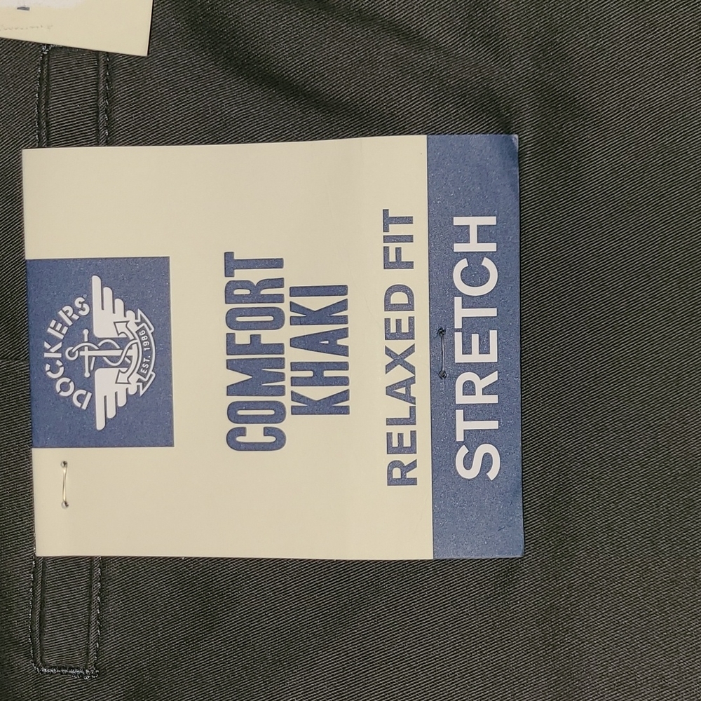 Dockers Comfort Relaxed gray khakis - Picture 2 of 6